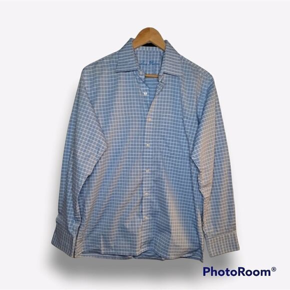 Louis Phillipe Checkered Casual Shirt Medium - Picture 1 of 7